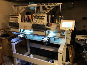 RICOMA MT-1502 Two-Head Commercial Embroidery Machine