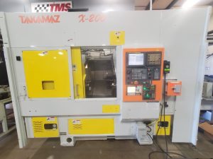 Takamaz X-200 Twin Spindle Lathe + Sigma 200 Gantry Loader – Year 2004