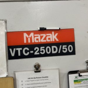 Mazak VTC-250D/50 - Year 2009