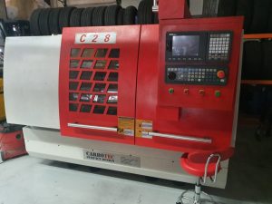 Carbotec Plus C28 CNC Wheel Turning Polishing Lathe