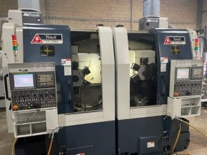 You Ji YV-250A Right & You Ji YV-250A Left CNC Vertical Turning Machine 2 Machines