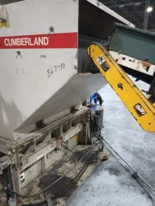 Cumberland 1456 Granulator for Plastics Industry with Sterling Blower – Year 1999