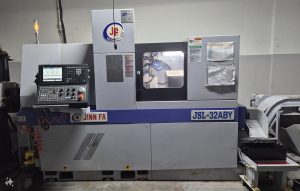 JINN FA JSL-32ABY CNC Swiss Lathe With Bar Feeder – Year 2022