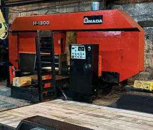 Amada H-1300 Horizontal Band Saw – Year 1991