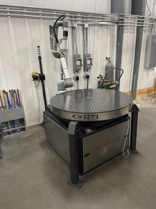 Hirebotics Cobot UR10E Robotic Weld Station with Kinetic RT1 Turntable – Year 2022