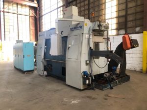 SINICO SIN-O-MATIC TOP 2000 Twin Opposed Spindle Automatic Cutting and End-finishing Machine – Year 2004