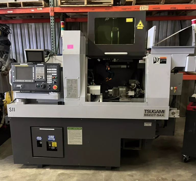 What Do Buyers Look for Before Investing in a Pre-Owned, Used, Secondhand, Surplus CNC Equipment Before Purchase Tsugami SS207-5AX CNC Swiss Sliding Head Lathe made in Japan