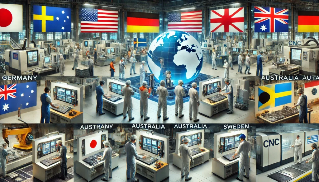 Can you Evaluate the salaries and working conditions of CNC Operators in 15 developed countries?