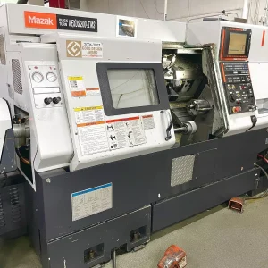 Mazak Quick Turn Nexus QTN 200-II MS CNC Turning Center with Barfeed System - Year 2007