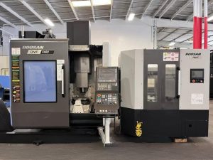 DOOSAN DVF 5000 CNC 5-Axis Vertical Machining Center + 6 Automatic Workpiece Changer AWC – Year 2019