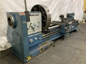National LBD-32120 Hollow Spindle Gap Bed Engine Lathe 3 Meters