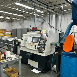 Mazak QTN-100 CNC Lathe with LNS Bar Feeder - Year 2004