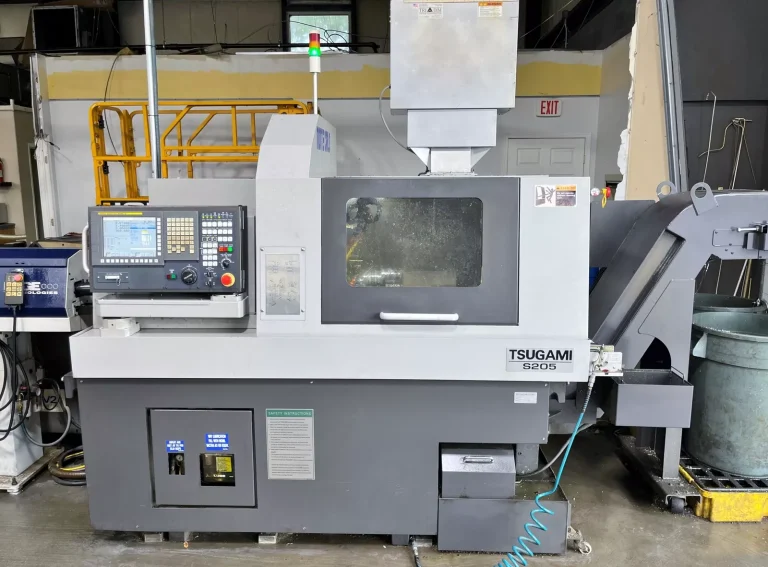 How Smart Engineers Assess a Pre-Owned, Used, Second-Hand, Surplus TSUGAMI S205 CNC Swiss Screw  Lathe with EDGE TECHNOLOGIES MINUTEMAN 320 SE MAGAZINE Barfeeder  made in Japan Before Purchase