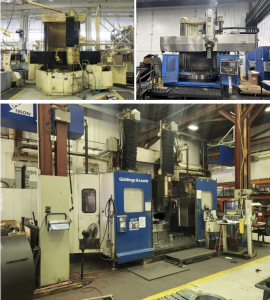 3 Machines as Package – CNC Vertical Boring Mill Lathe – BULLARD DYN-AU-TAPE + Giddings & Lewis 60VTC Year 2001 + Giddings & Lewis VTC Rebuilt 1996