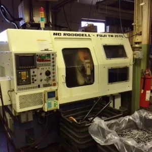 Fuji TN-25TL NC Robocell CNC Lathe Turning Center Auxillary Loader for 2 Sided Machining