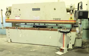 ACCURPRESS 710012 CNC Hydraulic Press Brake 100 Ton 12 inch – Year 1993