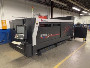 Amada LCG-3015 AJ CNC Fiber Laser 3kW with SHUTTLE Table – Year 2017