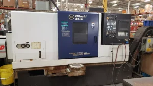 Hitachi HITEC TURN 23RIII CNC Lathe with Lexair MultiFeed Bar Feeder – Year 2000