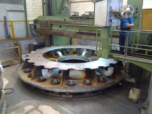 SCHIESS 18 VBM CNC Double Column Vertical Lathe 6 Meters – Retrofitted 2015