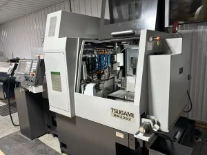 Tsugami BW329Z CNC Swiss Lathe with LNS Alpha 538 Bar Feeder – Year 2021