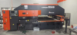 Amada Vipros 255 NC Turret Punch 20 Ton Press Year 2000 + Amada TOGU III Automatic Tool Grinder – Year 2019