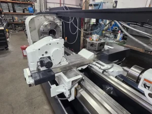 MAZAK M5N CNC Flat Bed BIG BORE Lathe Rebuilt – Year 2011