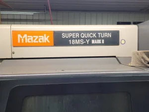 Mazak SQT-18MSY CNC Turning Center with LNS Quick Load Servo S2 Bar Feeder- Year 1997