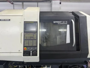 DMG MORI SPRINT 32/8 CNC Swiss Lathe 10-Axis Machine with BarLoader VLT0 Bar Feed – Year 2017