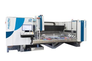 Bottero Practica Plus CNC Working Center Profiling Drilling Edge Finishing Cutting for Flat Glass Sheet Processing – Year 2023