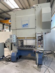 EBU Eisenwerk Hensel HK 130 Z Double Column Eccentric Punching Press 130 Ton with EBU EVS 320 Roller Feed Unit – Year 1996
