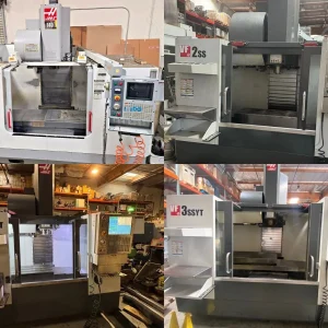 HAAS VF 3SSYT + HAAS VF 2SSYT + HAAS VF-2SS + HAAS VF-3B Total 4 HAAS VMC Machines