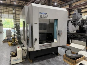 Brother TC-32BN QT CNC 5-Axis Drilling & Tapping Center – Year 2016 with Nikken 5AX130 Tilting CNC Rotary Table