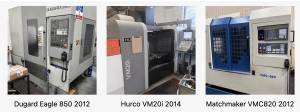 Dugard Eagle 850 Year 2012 + Hurco VM20i Year 2014 + Matchmaker VMC-820 Year 2012