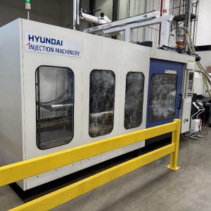 Hyundai Injection Machinery EDIS-1150DL 1150 Ton 186.6 oz Shot Size Hybrid Injection Molding Machine - Year 2014