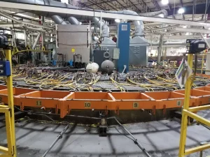 Industrial 36 Inch Diameter Rotary Turn Table 48 Station Polyurethane Processing