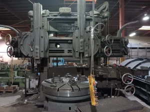 King Machine Tool Cincinnati Vertical Turret Lathe VTL 62 Inch 2-Head 4-Jaw Table