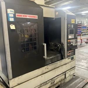 Mori Sieki Dura Vertical 5080 CNC Vertical Machining Center with  Nikken 4th Axis Rotary Table - Year 2007