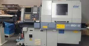 STAR SR-20R-II CNC Swiss Automatic Screw Lathe with LNS Alpha ST 320 Magazine Bar feeder – Year 2004