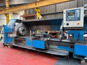 Broadbent Stanley Hollow Spindle 15 Inch CNC Flat Bed Lathe 3 Meters