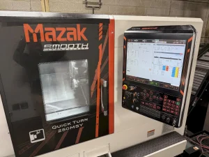Mazak Quick Turn 250MSY CNC Turning Center with LNS Quick Load Servo 80+ Bar Feeder – Year 2024