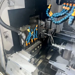 Tsugami B0385L CNC Swiss Turning Center with Edge Technologies FMB 3-38 Bar Feeder - Year 2011