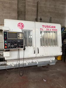 Tuscan TLA-29 x 4000 CNC Flat Bed Heavy-Duty Lathe 4 Meters – Year 2002