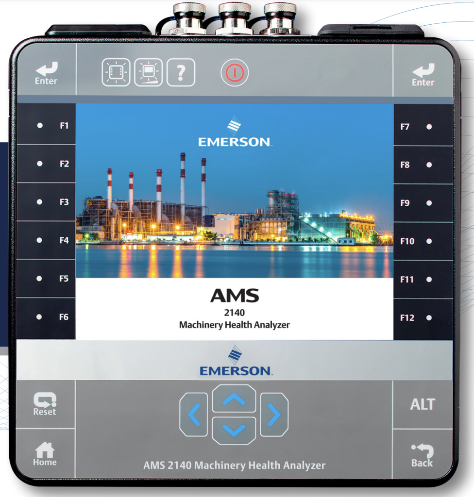 What is a Emerson Electric AMS 2140 Machine Health Analyser that provides the earliest and simplest indication of bearing failure and its severity using a vibration analyser?