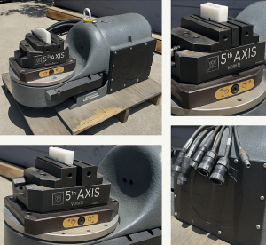 HAAS TRT210 5-Axis Trunnion Rotary Table + 5th Axis Vise – Year 2022