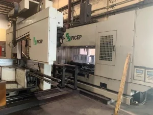 Ficep 1001 DDB Drill + FICEP K100 Band Saw CNC Drill & Saw Line with Material Handling Conveyor System