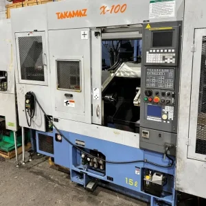 TAKAMAZ X-100 CNC Turning Center with Auto Loading System - Year 2009