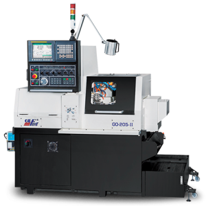 GE FONG MACHINERY GO-205-II CNC Swiss Lathe with BARLOAD STG Bar Feeder - Year 2022