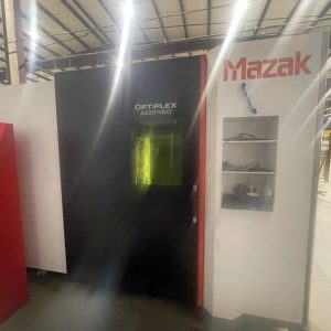MAZAK OPTIPLEX 4220 NEO 7kW Laser with Lucas 4220 EZ Compact 8-Shelf Stocker & Scheduler Automation System - Year 2024