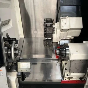 Okuma Spaceturn LB3000 EX II MYW 800 CNC Turning Center with LNS QLS3 T Bar Feeder - Year 2019