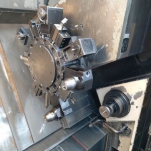 Monforts RNC 500 Duo Turn CNC Turning Center C + Y Axis with Samsys Multi 3000 Bar Loader - Year 2005